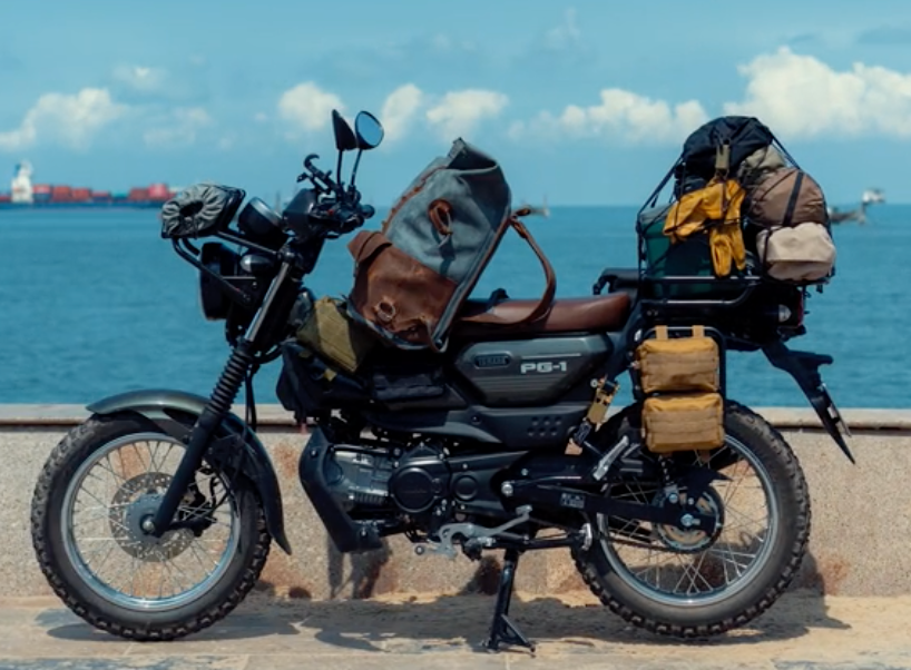 Yamaha PG-1 trang bị đồ đi phượt. Nguồn ảnh: solocamp07 Yamaha PG-1 trang bị đồ đi phượt. Nguồn ảnh: solocamp07