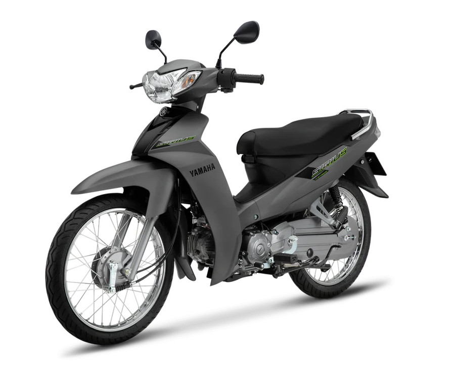Sirius phiên bản phanh cơ-màu xám. Ảnh: Yamaha