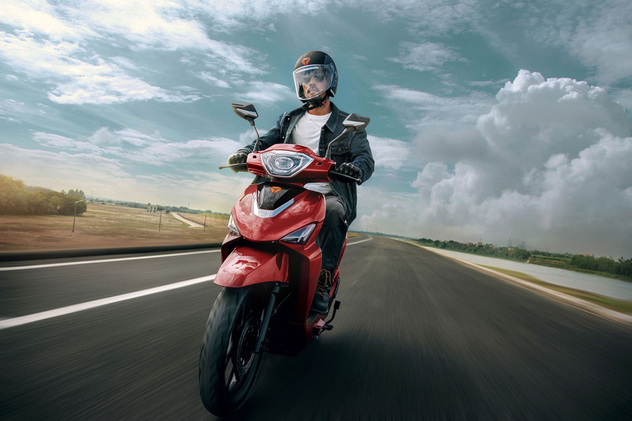 Yadea Voltguard màu đỏ. (Nguồn: Yadea) Yadea Voltguard màu đỏ. (Nguồn: Yadea)