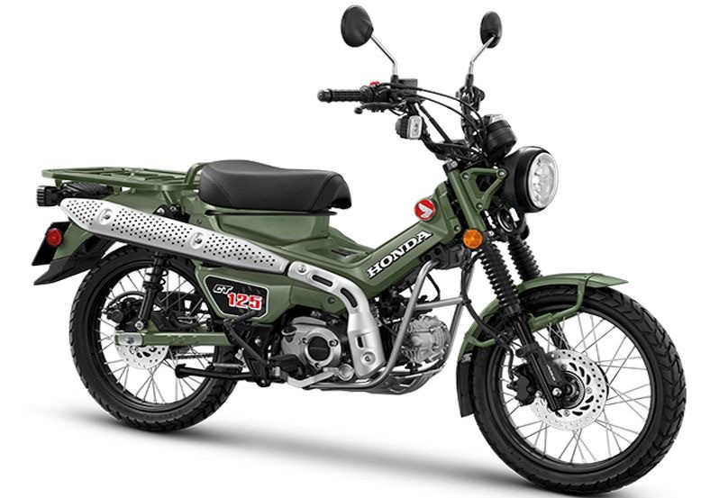 Honda CT125 màu xanh rêu. (Nguồn: Honda) Honda CT125 màu xanh rêu. (Nguồn: Honda)