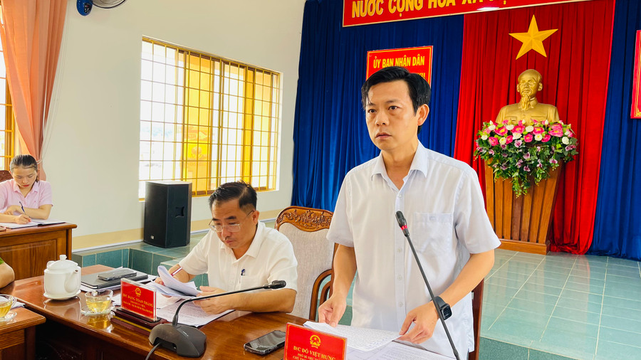 Chủ tịch UBND TP. Pleiku Đỗ Việt Hưng phát biểu chỉ đạo đạo cuộc họp. Ảnh: Bá Bính Chủ tịch UBND TP. Pleiku Đỗ Việt Hưng phát biểu chỉ đạo đạo cuộc họp. Ảnh: Bá Bính