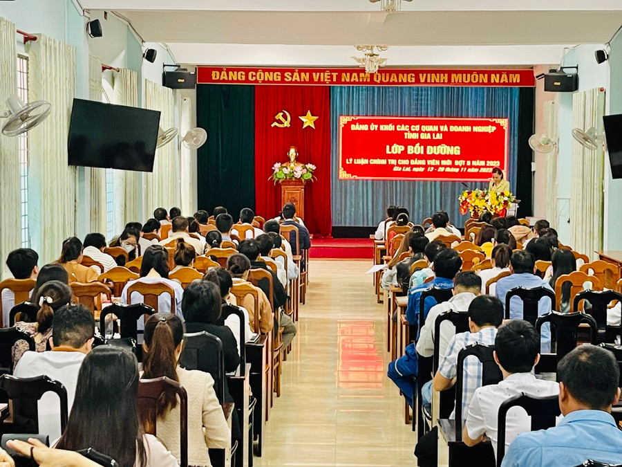 Quang cảnh lớp bồi dưỡng. Ảnh: Nhật Hào