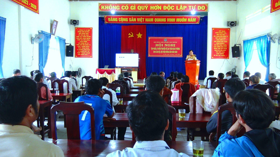 Quang cảnh buổi tập huấn. Ảnh: Nhật Hào Quang cảnh buổi tập huấn. Ảnh: Nhật Hào