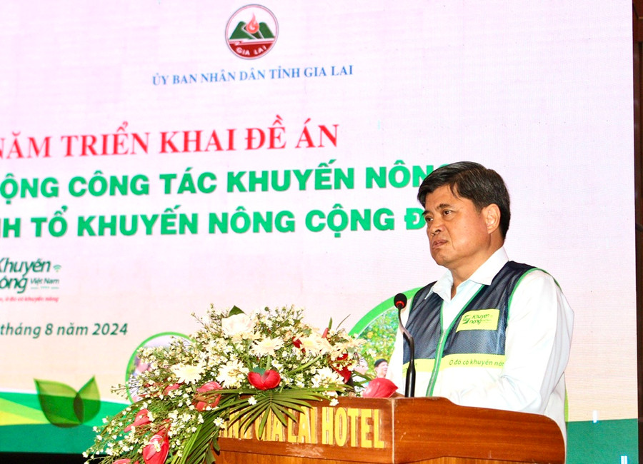 Thứ trưởng Bộ Nông nghiệp và PTNT Trần Thanh Nam phát biểu tại hội nghị. Ảnh: Nhật Hào