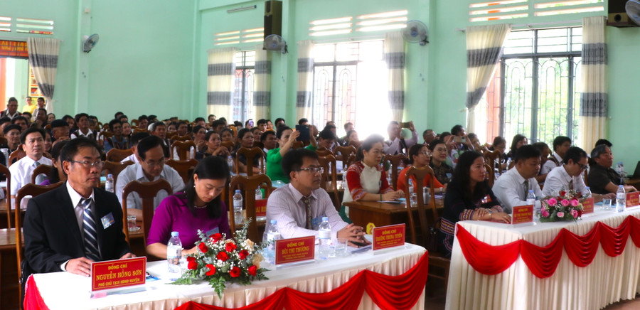 Các đại biểu dự Đại hội đại biểu các dân tộc thiểu số huyện Đak Pơ lần thứ IV, năm 2024. Ảnh: Ngọc Minh