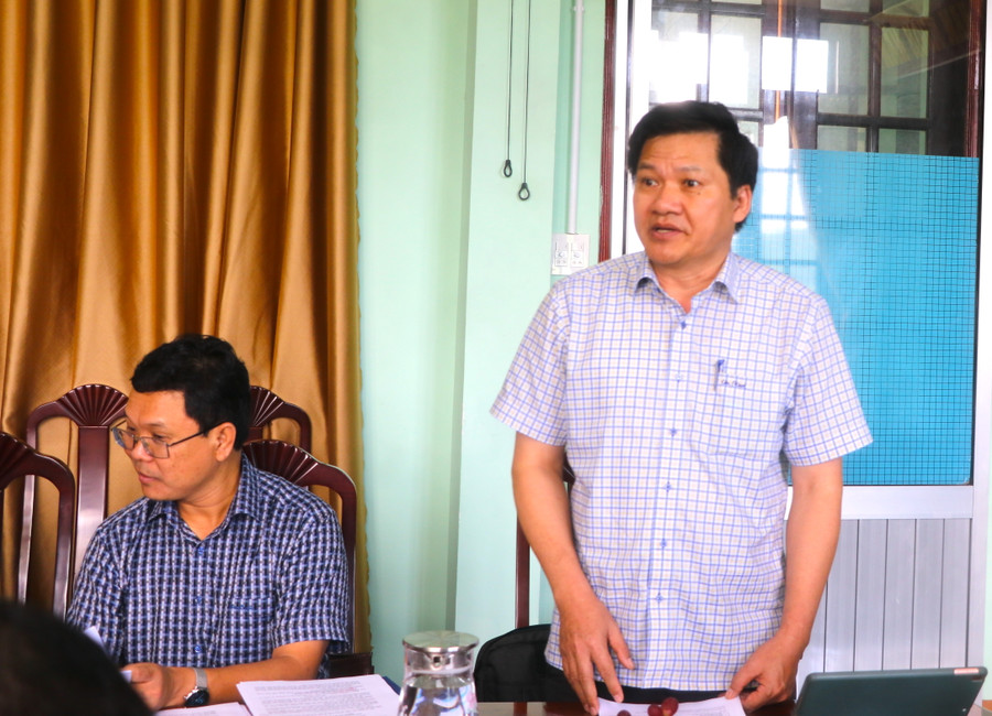 Đồng chí Trương Văn Đạt-Ủy viên Ban Thường vụ Tỉnh ủy, Phó Chủ tịch Thường trực HĐND tỉnh phát biểu tại buổi giám sát. Ảnh: Ngọc Minh Đồng chí Trương Văn Đạt-Ủy viên Ban Thường vụ Tỉnh ủy, Phó Chủ tịch Thường trực HĐND tỉnh phát biểu tại buổi giám sát. Ảnh: Ngọc Minh