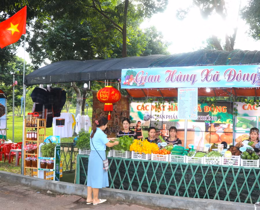 Dự kiến có 120 gian hàng tham gia Ngày hội Du lịch huyện Kbang năm 2023. Ảnh: Ngọc Minh