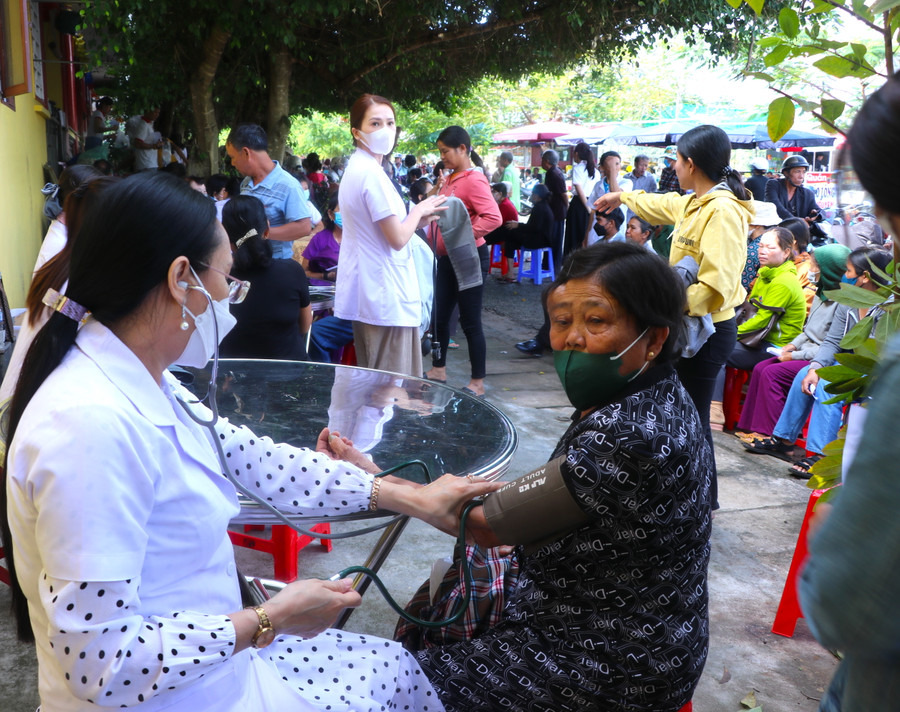 Đã có hơn 1.000 người dân thị xã An Khê được khám bệnh, cấp thuốc miễn phí. Ảnh: Ngọc Minh Đã có hơn 1.000 người dân thị xã An Khê được khám bệnh, cấp thuốc miễn phí. Ảnh: Ngọc Minh