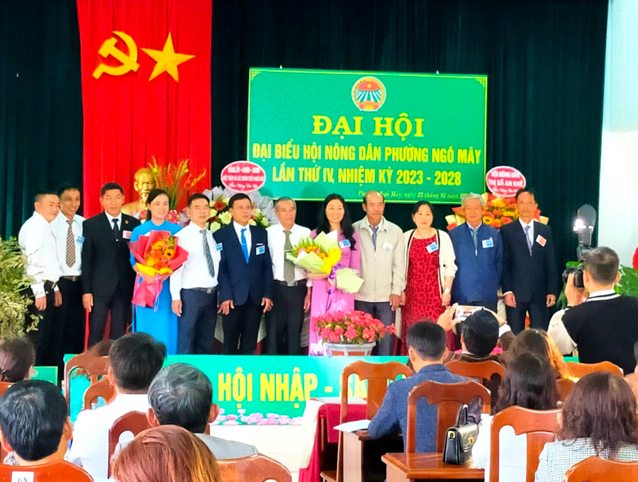 Đến ngày 24-2, Hội Nông dân 11 xã, phường, thị xã An Khê đã tổ chức xong Đại hội, dự kiến giữa tháng 4 tới, Hội Nông thị xã tổ chức Đại hội đại biểu lần thứ XII nhiệm kỳ 2023-2028. Ảnh: Ngọc Minh