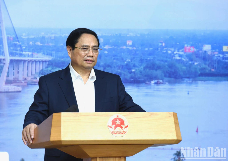 Thủ tướng Phạm Minh Chính phát biểu chỉ đạo tại Phiên họp. Ảnh: Trần Hải/NDO