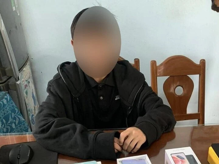 Vương Thái Hậu tại cơ quan công an. (Ảnh: C.A) Vương Thái Hậu tại cơ quan công an. (Ảnh: C.A)