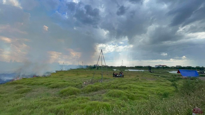 Hiện trường nơi 3 công nhân bị điện giật thương vong.