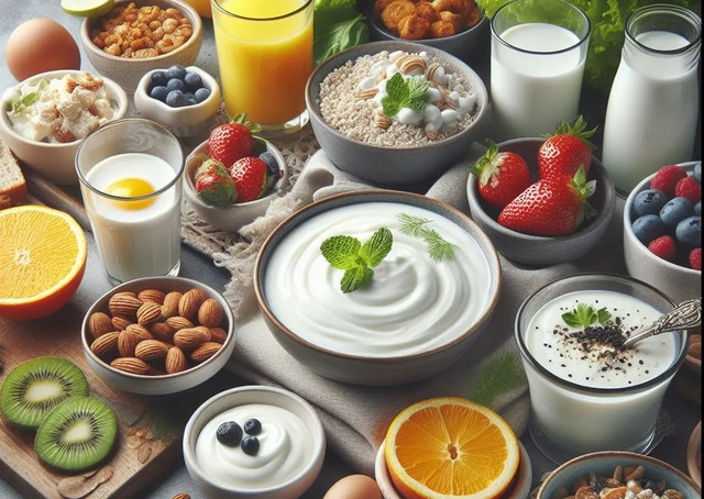 Sữa chua nên được coi là một phần thiết yếu trong chế độ ăn lành mạnh - Ảnh đồ họa AI