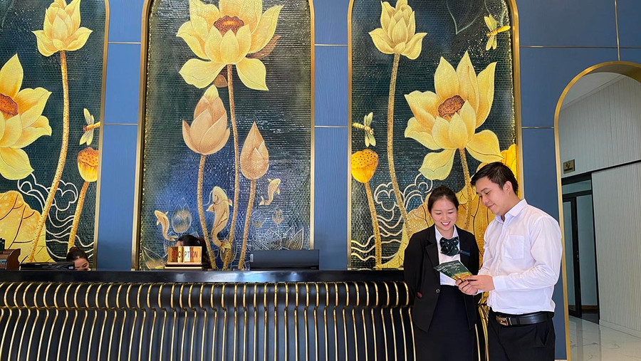 Bằng nội lực của mình, các doanh nghiệp dịch vụ lưu trú địa phương đã phục hồi hoạt động kinh doanh sau đại dịch Covid-19. Ảnh: Sơn Ca