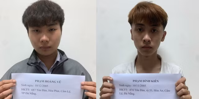 Vũ và Kiên bị khởi tố về hành vi gây rối trật tự công cộng. Ảnh: Nguyễn Tú