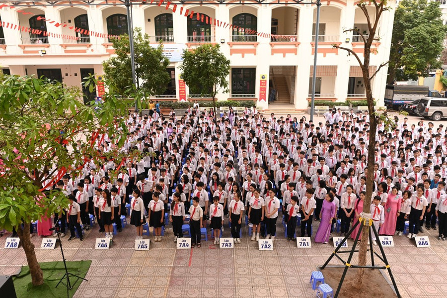 Cuộc thi là cơ hội để học sinh thể hiện tiếng nói cá nhân, sự sáng tạo để cùng xây dựng môi trường học tập tốt đẹp hơn. (Ảnh: PV/Vietnam+) Cuộc thi là cơ hội để học sinh thể hiện tiếng nói cá nhân, sự sáng tạo để cùng xây dựng môi trường học tập tốt đẹp hơn. (Ảnh: PV/Vietnam+)