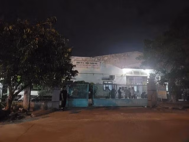 Vụ nổ xảy ra ở Công ty CP Thiên Phúc. Ảnh: H.T