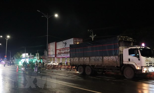 Hiện trường vụ tai nạn. (Ảnh: TTXVN phát) Hiện trường vụ tai nạn. (Ảnh: TTXVN phát)