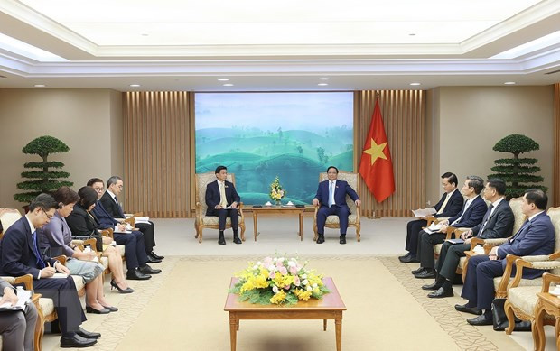 Thủ tướng Phạm Minh Chính tiếp Phó Thủ tướng, Bộ trưởng Ngoại giao Thái Lan Parnpree Bahiddha-Nukara. (Ảnh: Dương Giang/TTXVN) Thủ tướng Phạm Minh Chính tiếp Phó Thủ tướng, Bộ trưởng Ngoại giao Thái Lan Parnpree Bahiddha-Nukara. (Ảnh: Dương Giang/TTXVN)