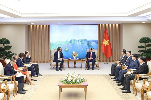 Thủ tướng Phạm Minh Chính tiếp Bộ trưởng Ngoại giao, Ngoại thương và Tôn giáo Argentina Santiago Andres Cafiero thăm chính thức Việt Nam (2022). (Ảnh: Dương Giang/TTXVN) Thủ tướng Phạm Minh Chính tiếp Bộ trưởng Ngoại giao, Ngoại thương và Tôn giáo Argentina Santiago Andres Cafiero thăm chính thức Việt Nam (2022). (Ảnh: Dương Giang/TTXVN)
