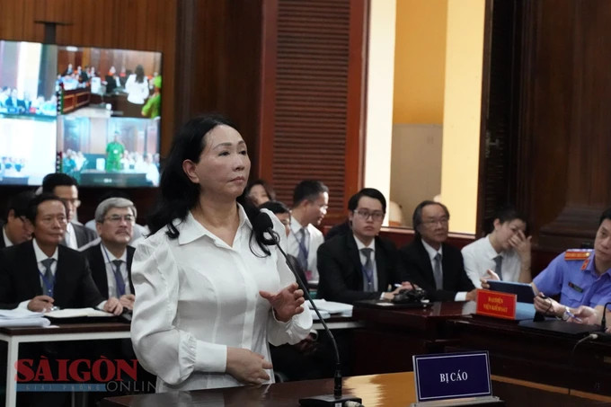 Bị cáo Trương Mỹ Lan tại tòa. Ảnh: HOÀNG HÙNG Bị cáo Trương Mỹ Lan tại tòa. Ảnh: HOÀNG HÙNG