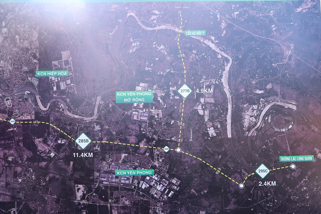 Các tuyến đường có tổng chiều dài khoảng 20 km, kết nối khu vực phía Đông - Bắc của tỉnh Bắc Ninh với hệ thống quốc lộ trên địa bàn. Ảnh: VGP Các tuyến đường có tổng chiều dài khoảng 20 km, kết nối khu vực phía Đông - Bắc của tỉnh Bắc Ninh với hệ thống quốc lộ trên địa bàn. Ảnh: VGP