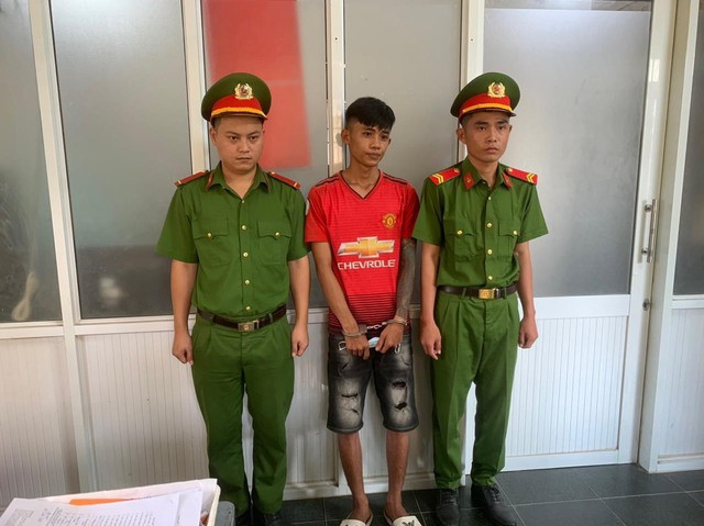 Bị can Trương Công Hậu tại cơ quan công an. Ảnh: CTV Bị can Trương Công Hậu tại cơ quan công an. Ảnh: CTV