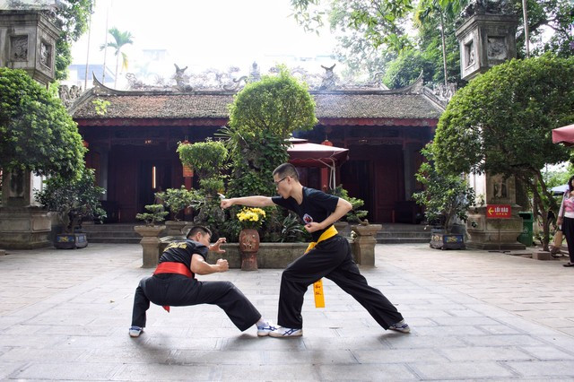 Trí mong muốn lan tỏa bộ môn võ thuật Nam Hồng Sơn đến với ĐH Harvard. Ảnh NGUYỄN QUỐC- TRẦN BÌNH Trí mong muốn lan tỏa bộ môn võ thuật Nam Hồng Sơn đến với ĐH Harvard. Ảnh NGUYỄN QUỐC- TRẦN BÌNH