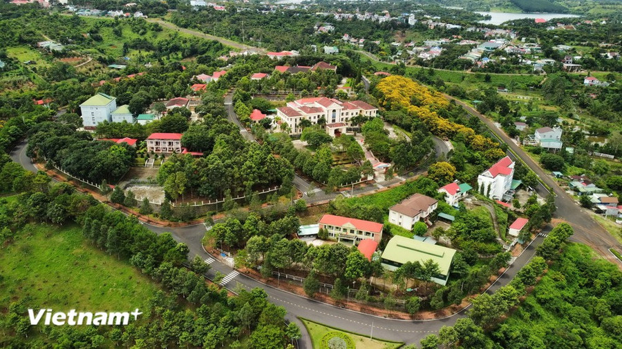 Gia Nghĩa từ lâu được mệnh danh là “phố thị hoa vàng.” (Ảnh: Hưng Thịnh/Vietnam+)