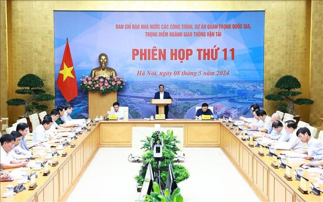 Phiên họp lần thứ 11 Ban Chỉ đạo nhà nước các công trình, dự án quan trọng quốc gia, trọng điểm ngành giao thông vận tải. Ảnh: Dương Giang (TTXVN) Phiên họp lần thứ 11 Ban Chỉ đạo nhà nước các công trình, dự án quan trọng quốc gia, trọng điểm ngành giao thông vận tải. Ảnh: Dương Giang (TTXVN)