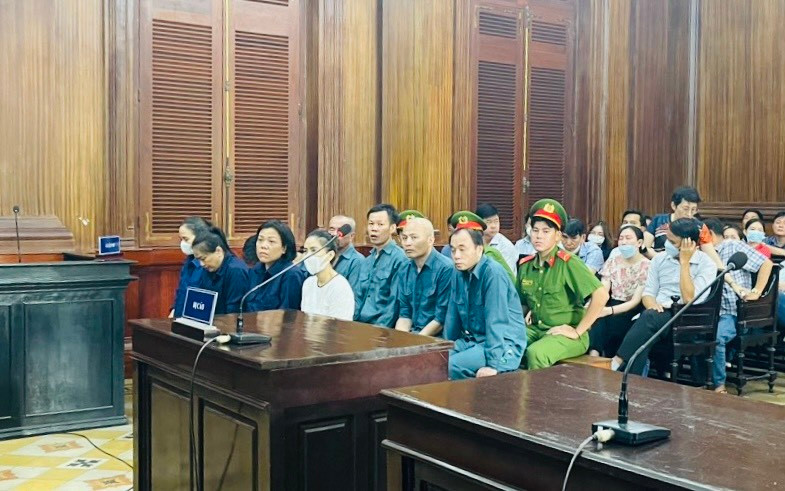 Các bị cáo hầu tòa ngày 3-7-2024 Các bị cáo hầu tòa ngày 3-7-2024