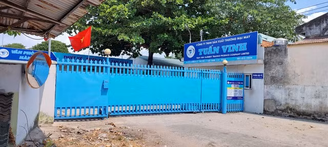 Công ty TNHH Sản xuất Thương mại May Tuấn Vinh đã ngưng hoạt động từ 25-3.