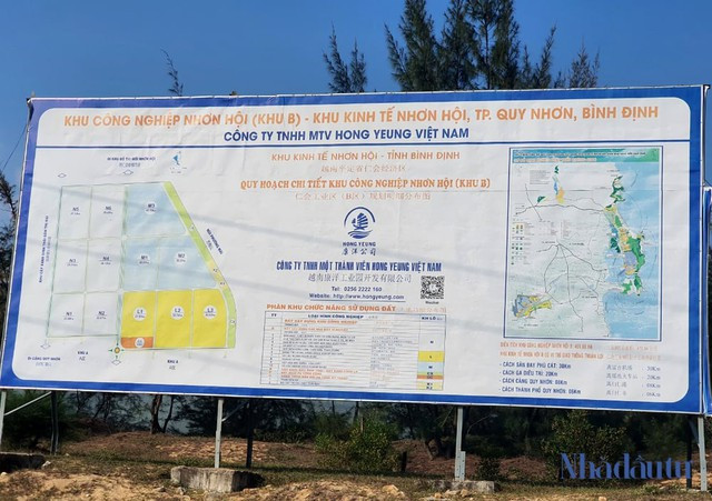 Dự án Đầu tư xây dựng và kinh doanh hạ tầng Khu công nghiệp Nhơn Hội do Công ty TNHH MTV Hong Yeung Việt Nam làm chủ đầu tư. Dự án Đầu tư xây dựng và kinh doanh hạ tầng Khu công nghiệp Nhơn Hội do Công ty TNHH MTV Hong Yeung Việt Nam làm chủ đầu tư.