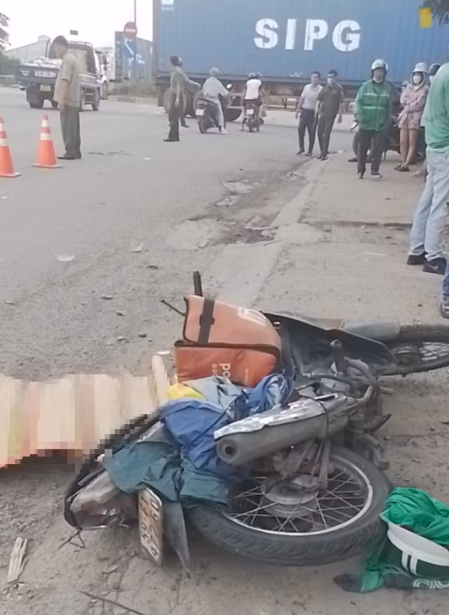 Hiện trường vụ tai nạn thương tâm.