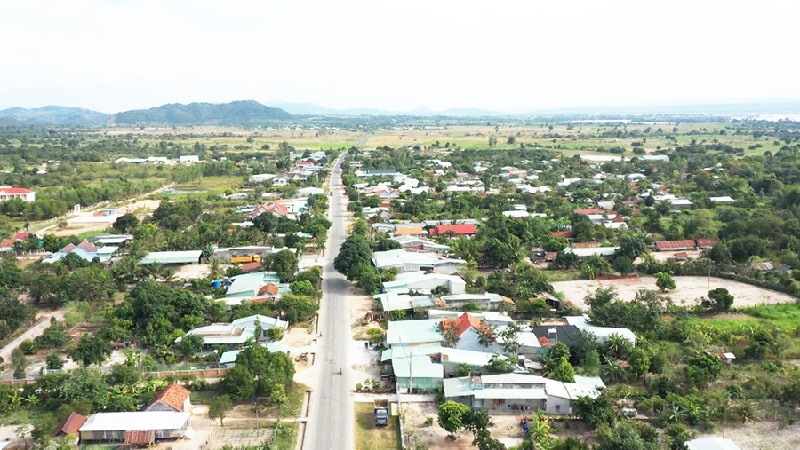 Xã Chư Ngọc nhìn từ trên cao. Ảnh: Lê Nam