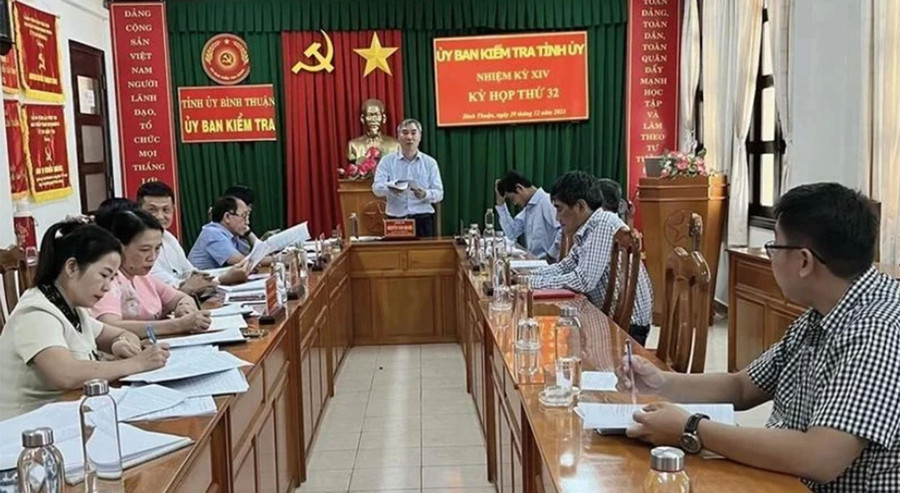 Ủy ban Kiểm tra Tỉnh ủy Bình Thuận họp thông báo kết luận thanh tra liên quan đến Công ty AIC Ủy ban Kiểm tra Tỉnh ủy Bình Thuận họp thông báo kết luận thanh tra liên quan đến Công ty AIC