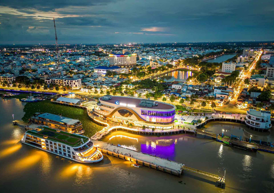 Cảng du thuyền Mỹ Tho (ảnh nguồn: TTXVN) Cảng du thuyền Mỹ Tho (ảnh nguồn: TTXVN)