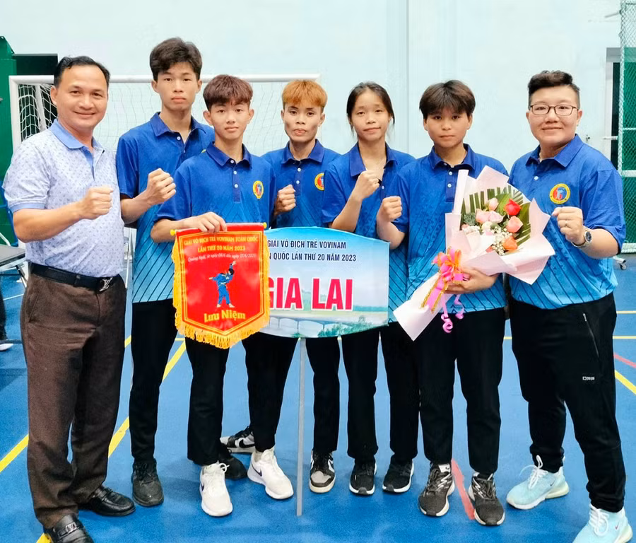 Các võ sĩ trẻ của Gia Lai có cơ hội cọ xát với các đối thủ mạnh trong cả nước. Ảnh: L.V.N