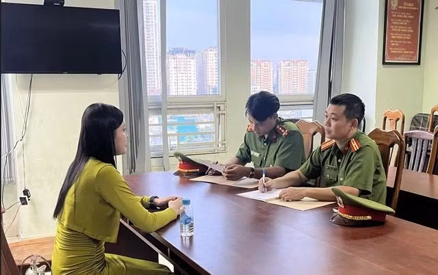 Vỏ Thị Mỷ Hạnh thời điểm bị khởi tố.