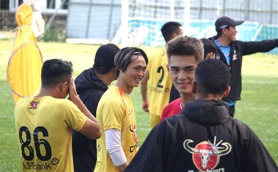 Cầu thủ HAGL thể hiện sự hứng khởi trước vòng 9 V-League 2023-2024