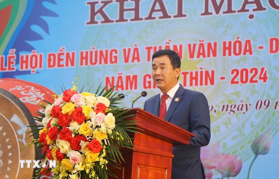 Phó Chủ tịch Ủy ban Nhân dân tỉnh Phú Thọ Hồ Đại Dũng. (Ảnh: Tạ Toàn/TTXVN)