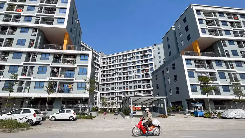 Dự án nhà ở xã hội dành cho công nhân tại xã Kim Chung, huyện Ðông Anh, Hà Nội. (Ảnh THÀNH NGUYỄN/NDO) Dự án nhà ở xã hội dành cho công nhân tại xã Kim Chung, huyện Ðông Anh, Hà Nội. (Ảnh THÀNH NGUYỄN/NDO)