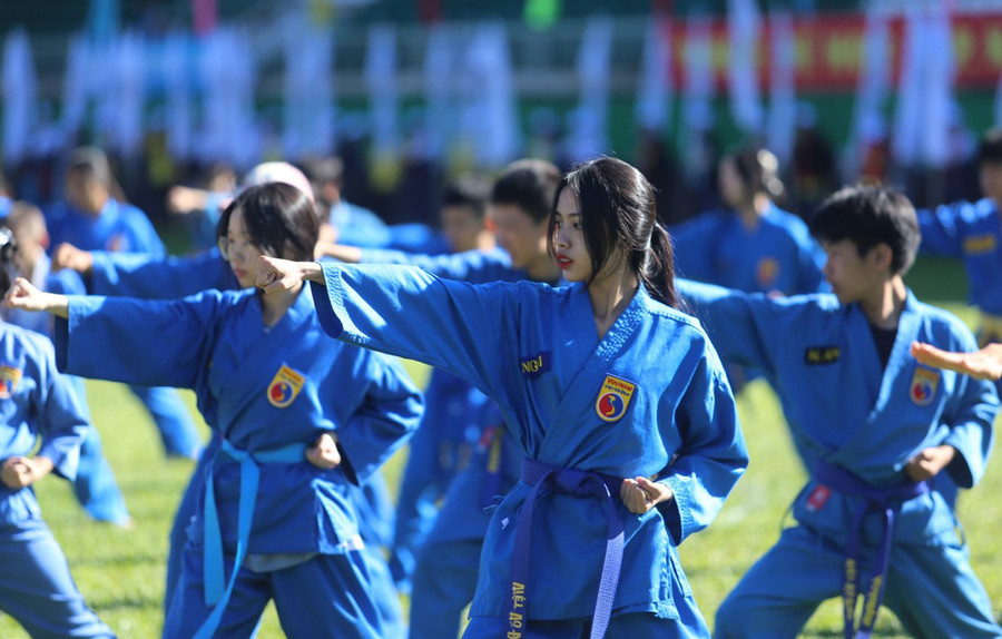 Giải đấu là cơ hội để phong trào Vovinam trên địa bàn tỉnh phát triển mạnh mẽ hơn. Ảnh: Văn Ngọc Giải đấu là cơ hội để phong trào Vovinam trên địa bàn tỉnh phát triển mạnh mẽ hơn. Ảnh: Văn Ngọc