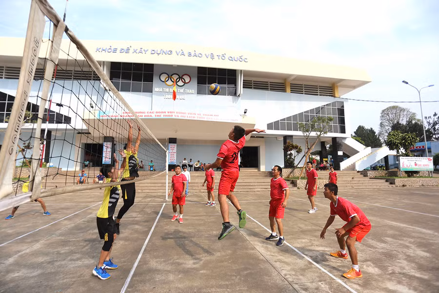 Các môn thi đấu đã diễn ra hấp dẫn và kịch tính. Ảnh: Văn Ngọc