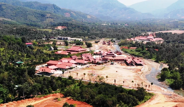 Dự án Khu du lịch tâm linh Đại Tùng Lâm Hoa Sen ở H.Đạ Huoai, Lâm Đồng. Ảnh: A.T