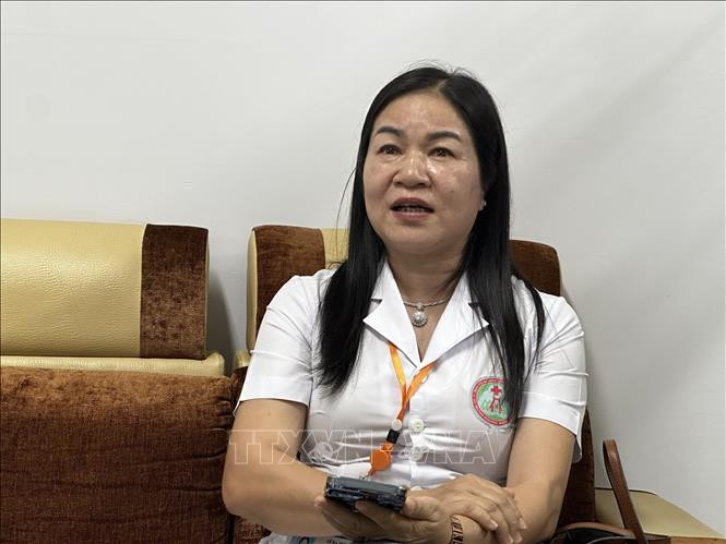 Phó Giám đốc Bệnh viện Đa khoa vùng Tây Nguyên (tỉnh Đắk Lắk) Lê Ka Thủy thông tin về vụ việc. Ảnh: TTXVN phát Phó Giám đốc Bệnh viện Đa khoa vùng Tây Nguyên (tỉnh Đắk Lắk) Lê Ka Thủy thông tin về vụ việc. Ảnh: TTXVN phát