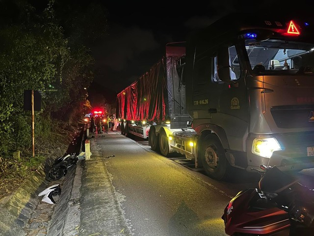 Hiện trường vụ tai nạn làm anh T. tử vong. Ảnh: C.T.V Hiện trường vụ tai nạn làm anh T. tử vong. Ảnh: C.T.V