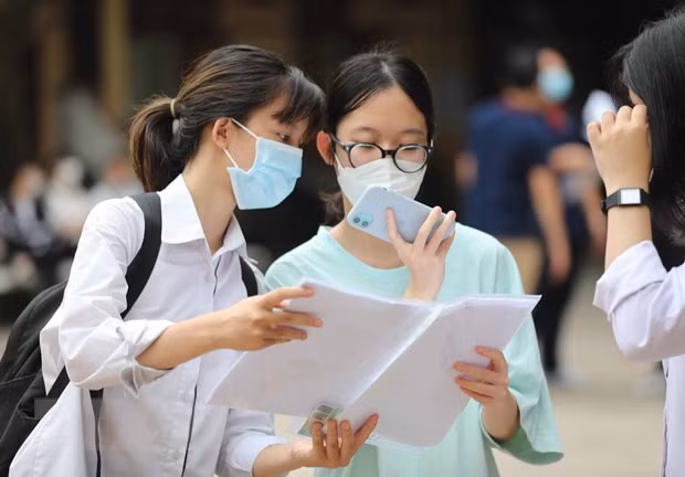 Thí sinh dự kỳ thi tốt nghiệp Trung học Phổ thông năm 2022. (Ảnh: Thanh Tùng/TTXVN)