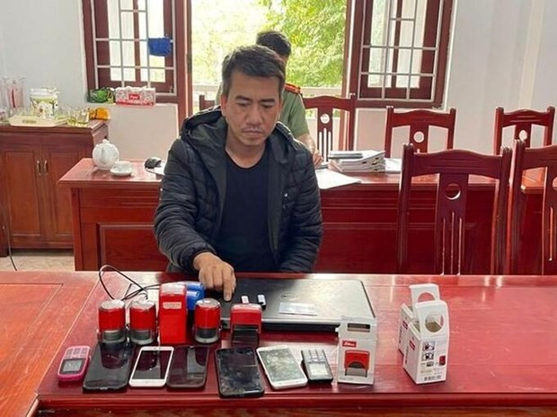 Đối tượng Trần Như Trung trong đường dây mua bán hóa đơn. (Nguồn: Công an cung cấp)