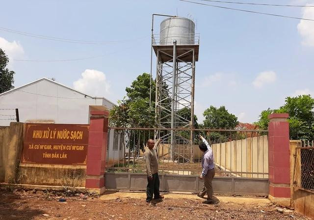 Một công trình nước sạch ở H.Cư Mgar ngừng hoạt động nhiều năm. Ảnh: T.C Một công trình nước sạch ở H.Cư Mgar ngừng hoạt động nhiều năm. Ảnh: T.C